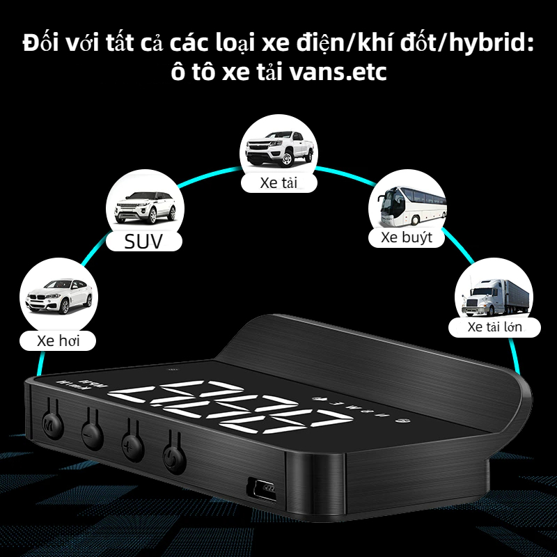 Màn hình hiển thị HUD trên ô tô GPS màn hình hiển thị tốc độ xe máy chiếu nhạc cụ đa chức năng M1
