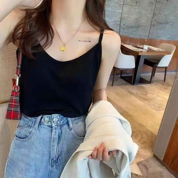 LAS006 Áo ba lỗ, hai dây, áo tank top sát nách kiểu mắt dứa, dáng rộng