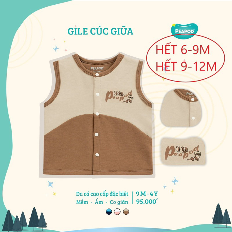 Peapod Áo gi-lê nỉ da cá