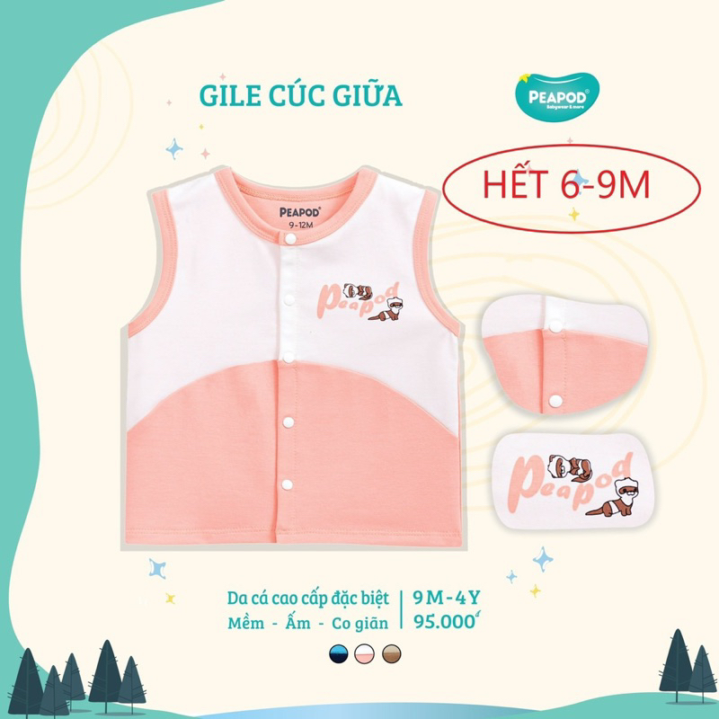 Peapod Áo gi-lê nỉ da cá