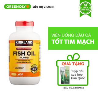 Dầu Cá Kirkland 1000mg Signature Fish Oil 400 Viên