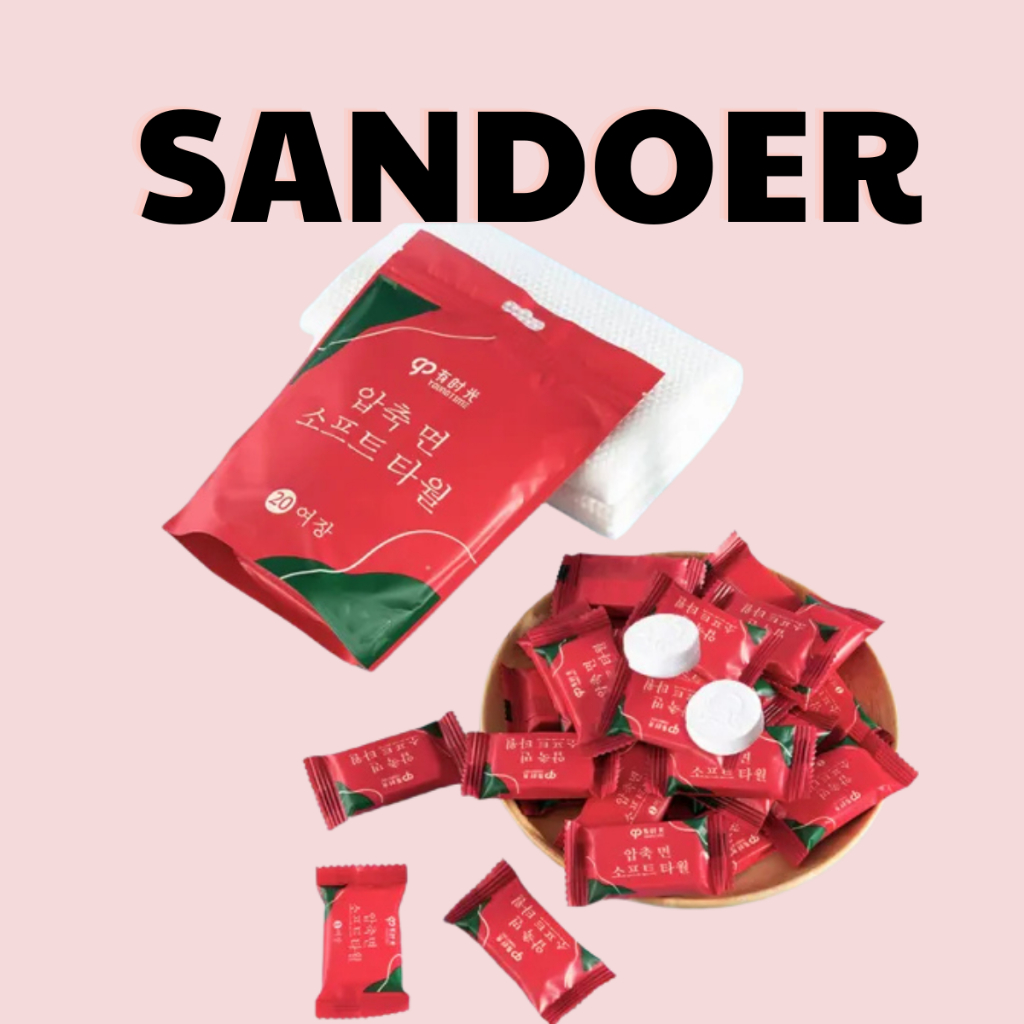 Combo Khăn nén viên lau mặt,tẩy trang dùng một lần tiện lợi 24x30