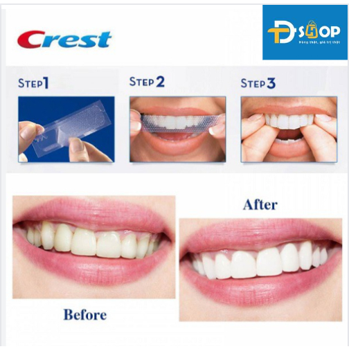 Miếng dán trắng răng Crest 3D Whitestrips Professional Effects & Supreme Bright Boost