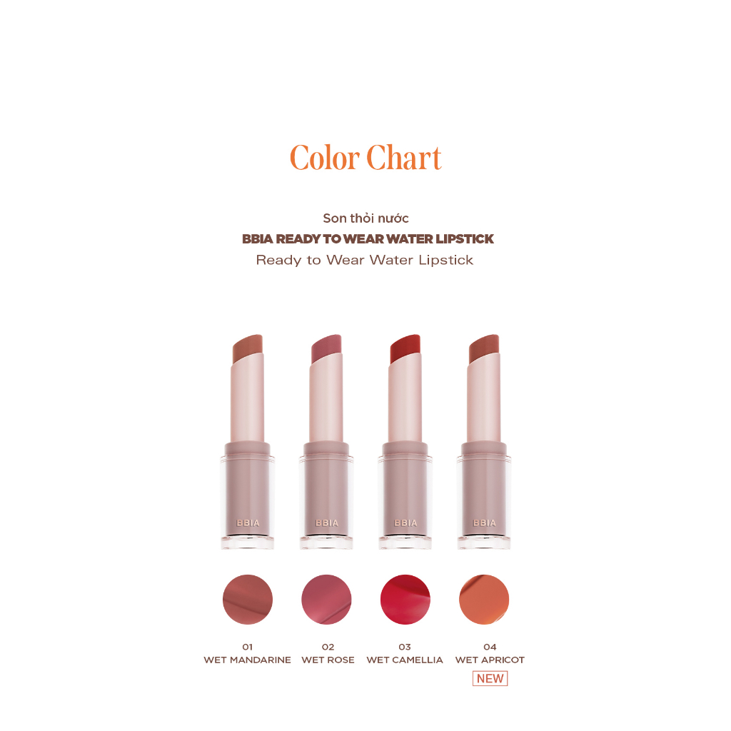 Son Thỏi Bbia Ready To Wear Water Lipstick 3g