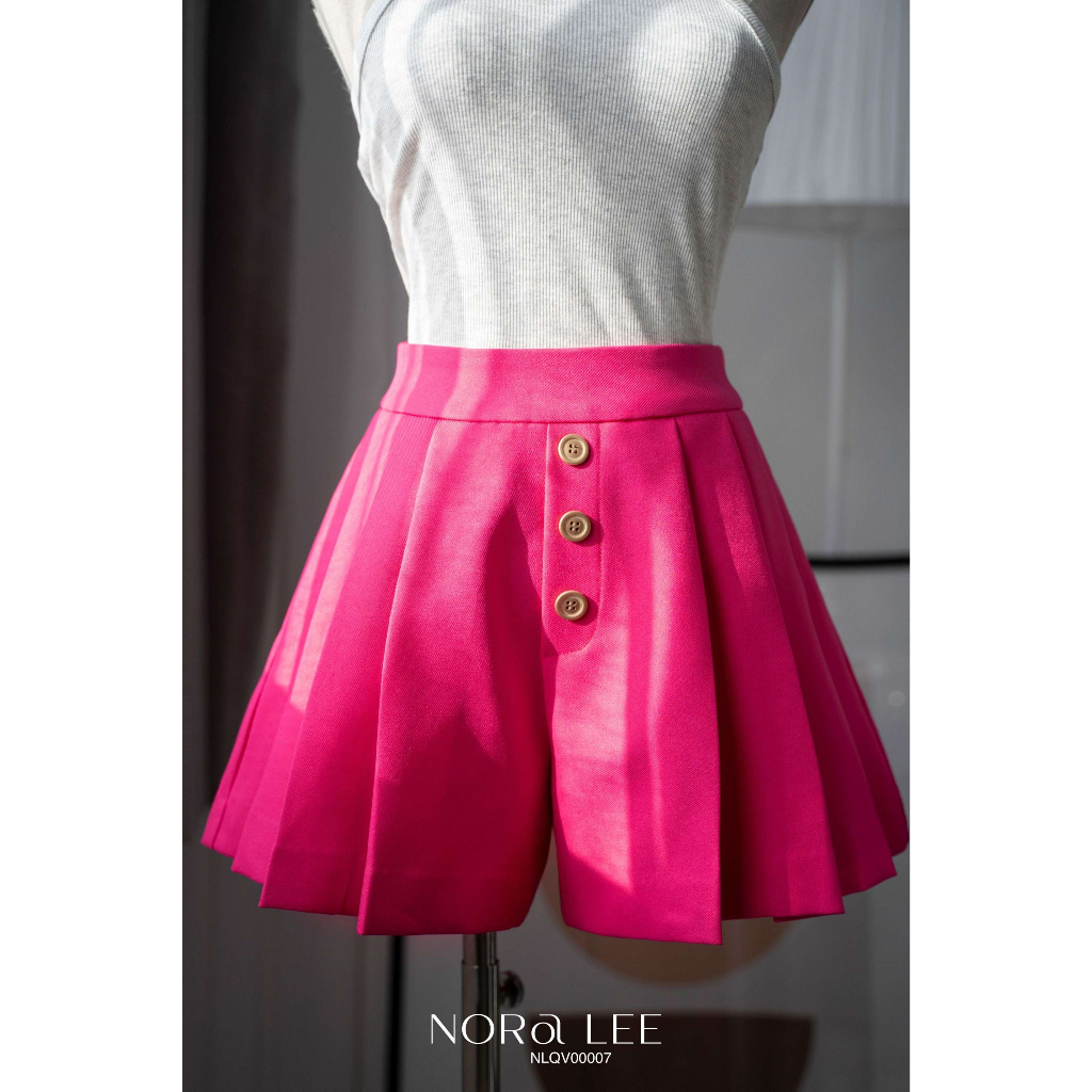 NORALEE - Quần váy xếp ly phối 3 nút Hannie Skort - NLQV00007