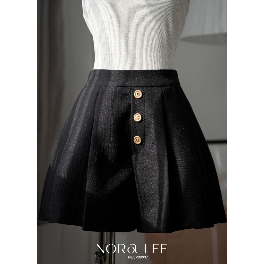 NORALEE - Quần váy xếp ly phối 3 nút Hannie Skort - NLQV00007