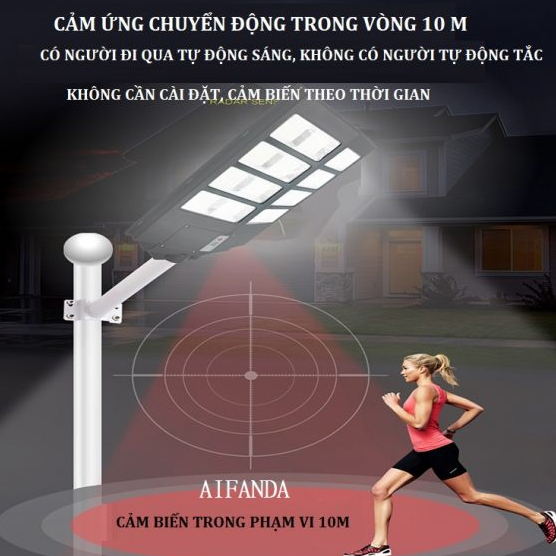 Đèn Đường Liền Thể Năng Lượng Mặt Trời 200W AIFANDA | CHÍNH HÃNG BẢO HÀNH 2 NĂM