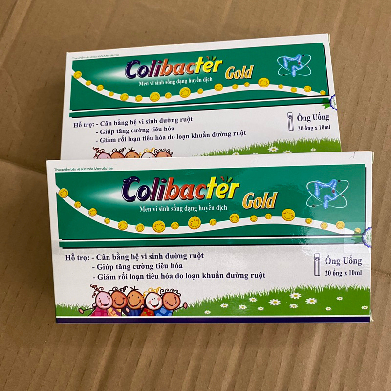 Men sống vi sinh Colibacter Gold - 20 ống- Men sống bạch mai thế hệ 2- giúp tăng cường tiêu hóa ,giảm rối loạn tiêu hóa