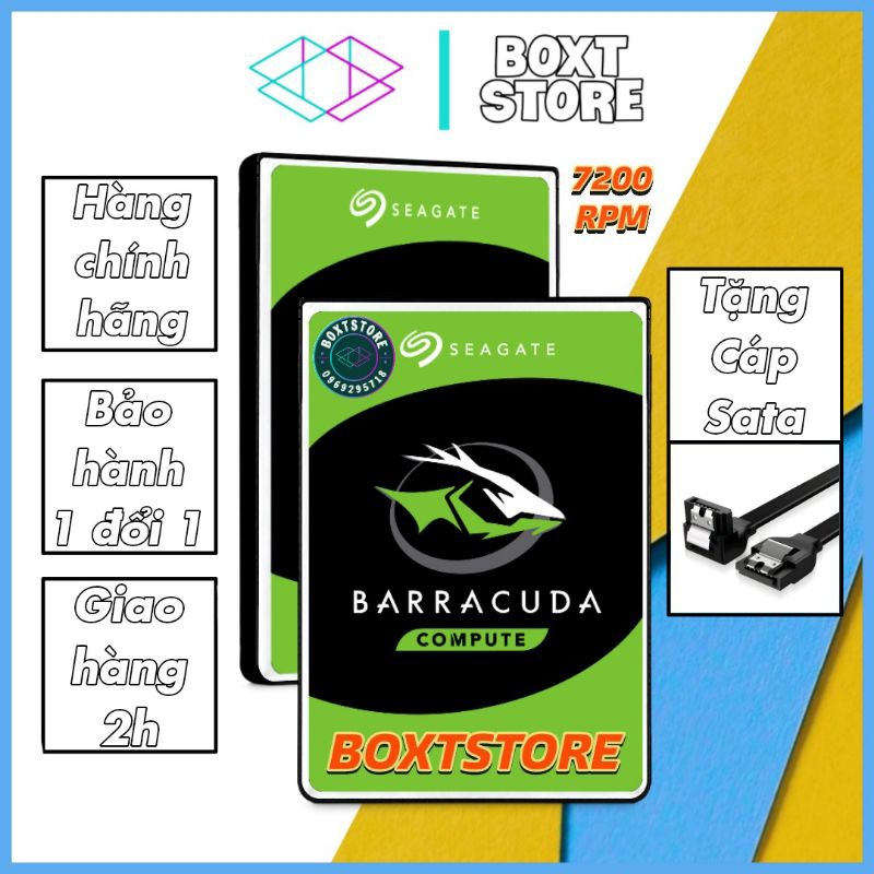 Ổ Cứng HDD Seagate BarraCuda Pro 500GB/1TB 2.5 inch SATA III 7200RPM ST500LM034