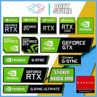 Hình dán sticker nvidia geforce gtx rtx trang trí pc-laptop-gaming gear