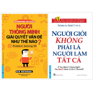 Sách - Combo Người Thông Minh Giải Quyết Vấn Đề Như Thế Nào + Người Giỏi Không Phải Là Người Làm Tất Cả - First News