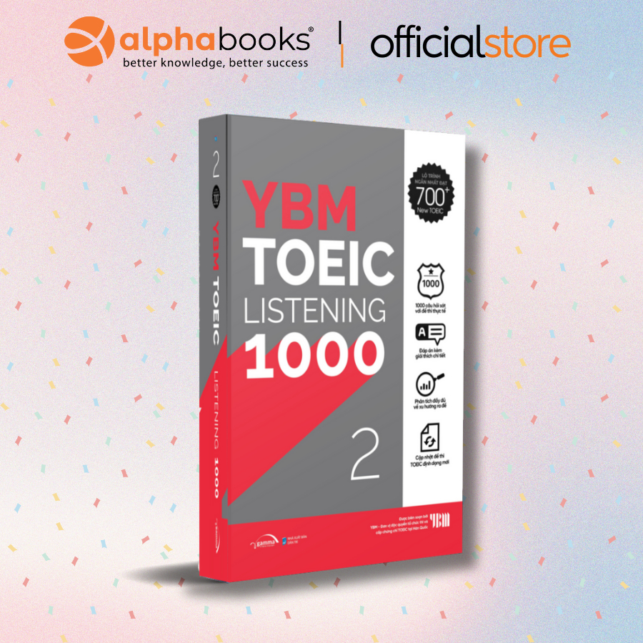 Sách > Combo YBM TOEIC 1000 (Trọn Bộ 4 Cuốn) - Chinh Phục Lộ Trình Toeic 500+ Đến 700+ (Alpha Books)