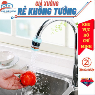 [ Gía Xưởng ] Đầu Lọc Nước 2 Tầng Mini Lắp Trực Tiếp Tại Vòi Với Đá Maifan Loại Bỏ Tạp Chất Và Nam Châm Hút Cặn Kim Loại