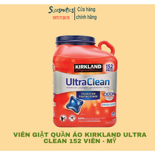 VIÊN GIẶT XẢ QUẦN ÁO KIRKLAND ULTRA CLEAN 152 VIÊN