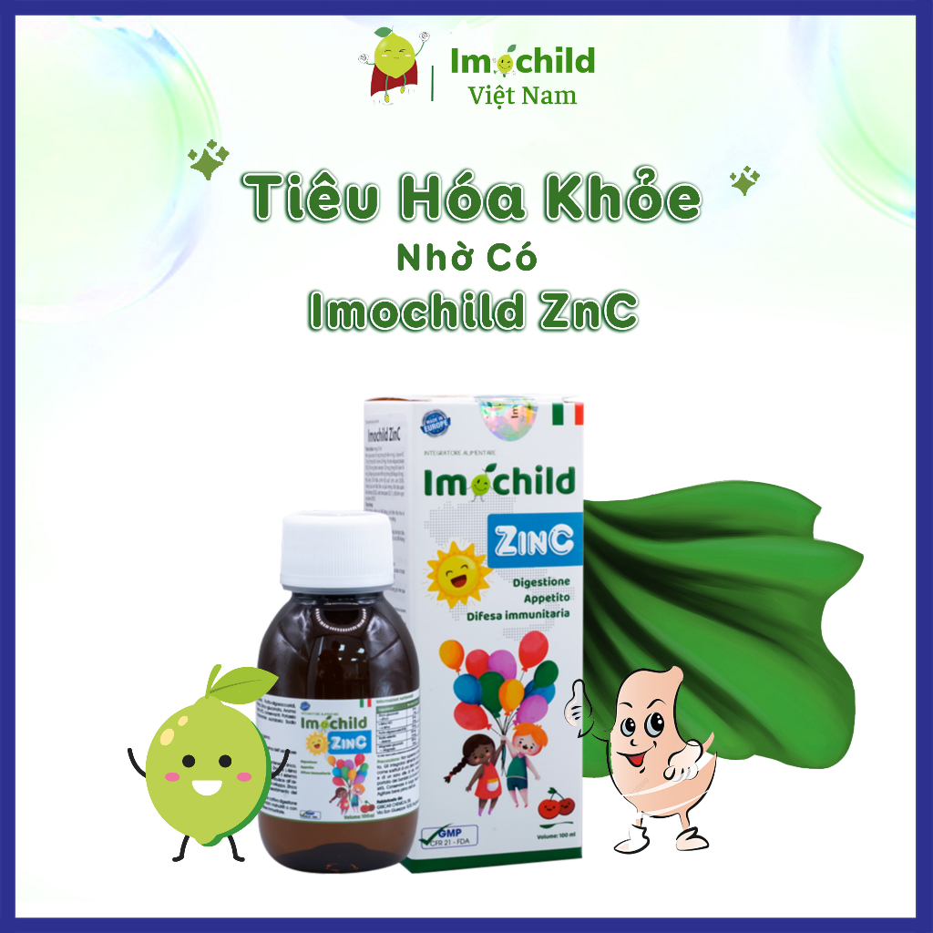 Kẽm Hữu Cơ Cho Bé Imochild ZinC Lọ 100ml - IMOCHILD Lọ 100ml