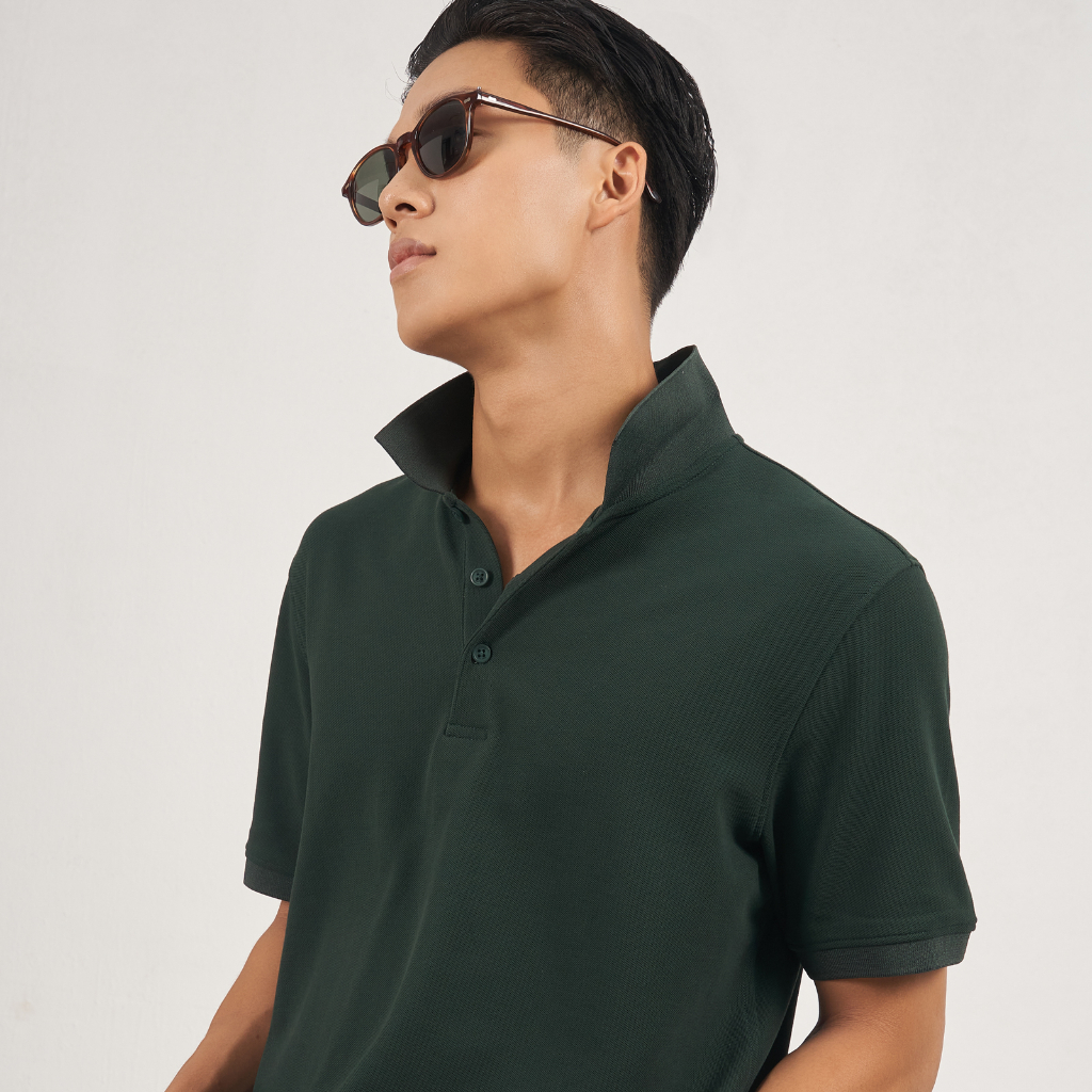 Áo thun ngắn tay có cổ Highway (Menswear) Riley Polo mềm mịn