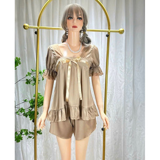Đồ bộ lụa satin 2 dây mặc nhà mát form 45-60kg