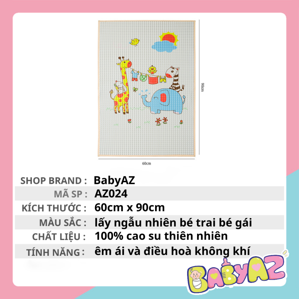 Chiếu cao su non, chiếu điều hòa cao su non cho bé thông hơi thoáng khí mềm mát dùng mùa hè thu