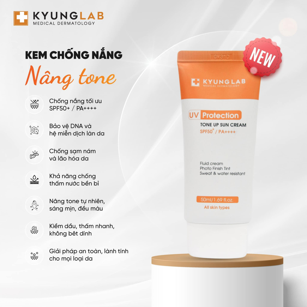 Kem chống nắng nâng tone KyungLab Tone Up Sun Cream SPF50+ PA++++ 50ml