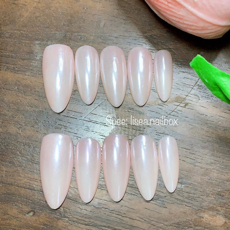 Nail box thiết kế ÁNH NGỌC  by LISEA - Tặng kèm keo dũa Móng tay giả Móng úp Nailbox đáng yêu sang chảnh