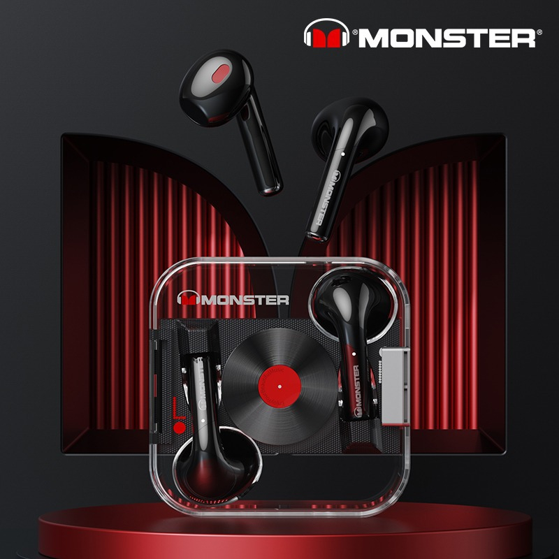 Tai nghe Bluetooth MONSTER XKT01, Bluetooth V5.3,tai nghe không dây true wireless chính hãng, cảm ứng, có mic đàm thoại