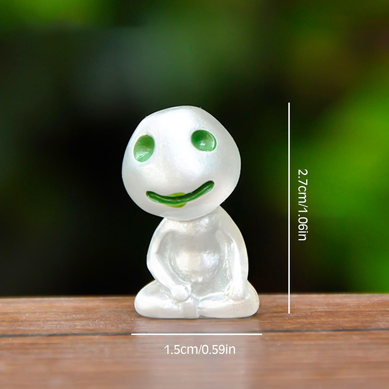 COMBO 10 thần cây Mononoke dạ quang phát sáng trang trí bể terrarium, sen đá, tiểu cảnh ,decor trưng bày phát quang