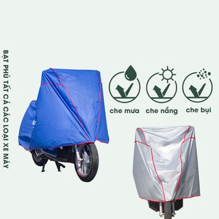 Áo mưa che xe chống thấm mưa Ánh Dương, che nắng bảo vệ xe máy, xe đạp, xe điện