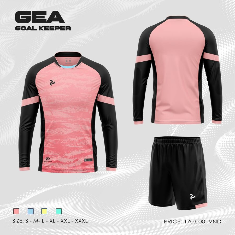 Quần Áo Thủ Môn JP GEA Chính Hãng , Đồ Thủ Môn Có Đệm Tay Vải Mè Thoáng Mát Thấm Hút Nhanh
