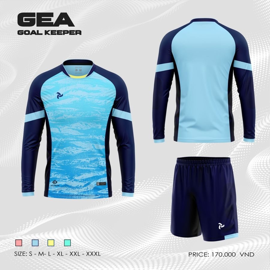 Quần Áo Thủ Môn JP GEA Chính Hãng , Đồ Thủ Môn Có Đệm Tay Vải Mè Thoáng Mát Thấm Hút Nhanh