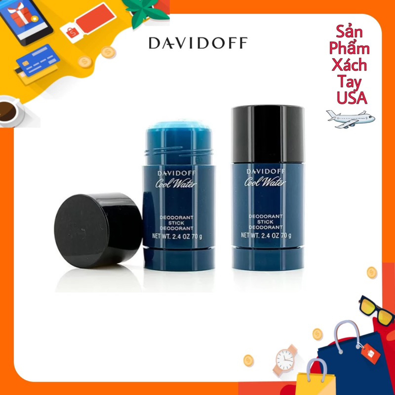 Lăn khử mùi nam Davidoff Cool Water Deodorant Stick 70g