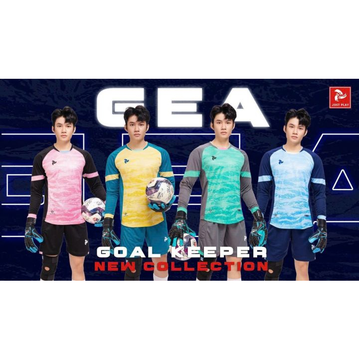 Quần Áo Thủ Môn JP GEA Chính Hãng , Đồ Thủ Môn Có Đệm Tay Vải Mè Thoáng Mát Thấm Hút Nhanh