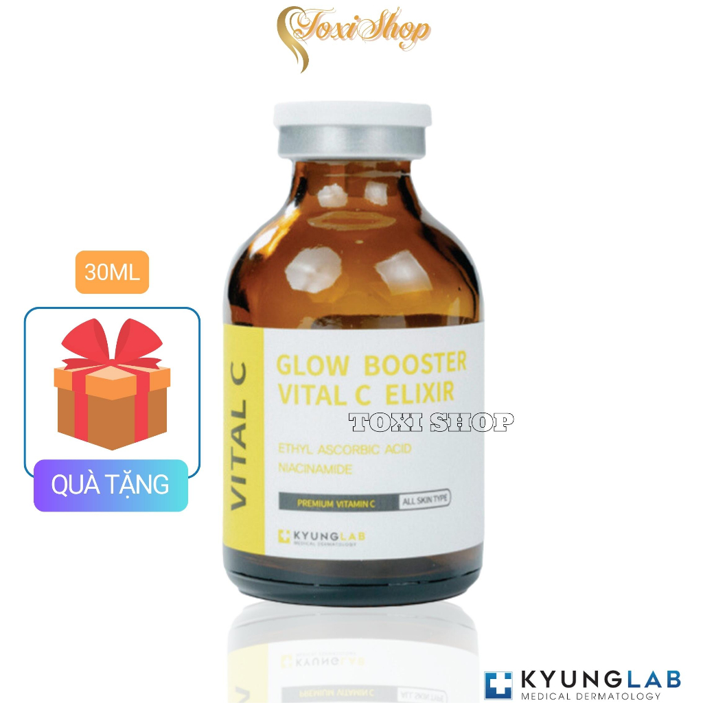 Vitamin C KyungLab, serum trắng da vital c 30ml kyung lab, huyết thanh tái sinh da, xóa nám, nếp nhăn
