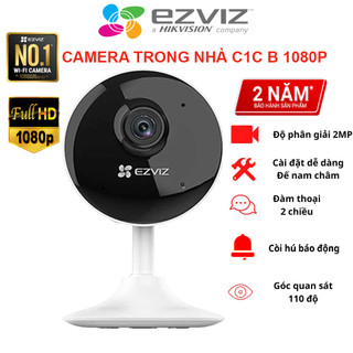 Camera wifi Ezviz C1C B Đàm thoại 2 chiều ,Tích hợp míc , Hỗ trợ lưu trữ lên tới 256G ,Góc Siêu Rộng - BH 24 Tháng