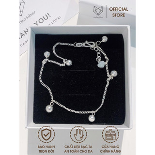 Vòng Tay Lắc Chân Bạc ta S925 CaoBac Silver Họa Tiết Bi Nhỏ Cao Cấp Dành Cho Bạn Nữ
