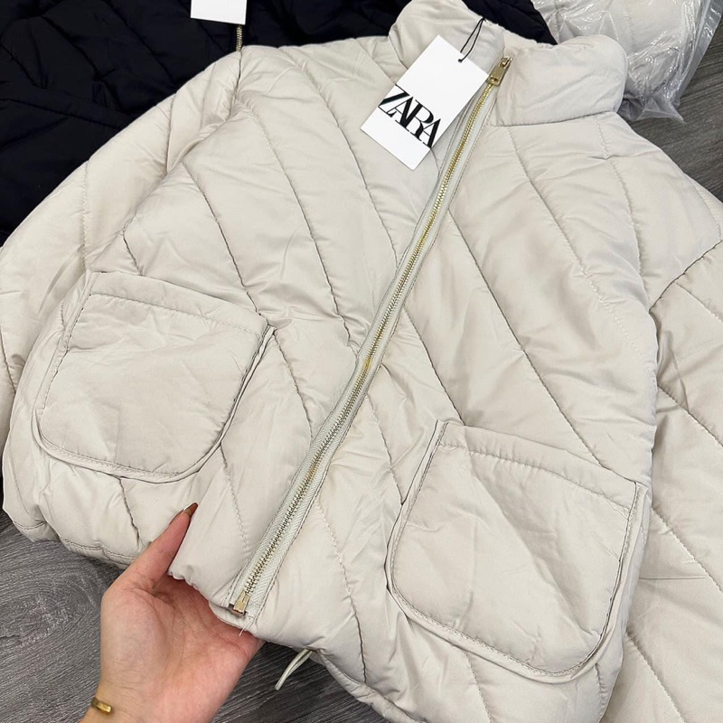 Áo khoác phao ZA.RA trám chuẩn hàng Quảng Châu