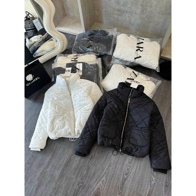 Áo khoác phao ZA.RA trám chuẩn hàng Quảng Châu