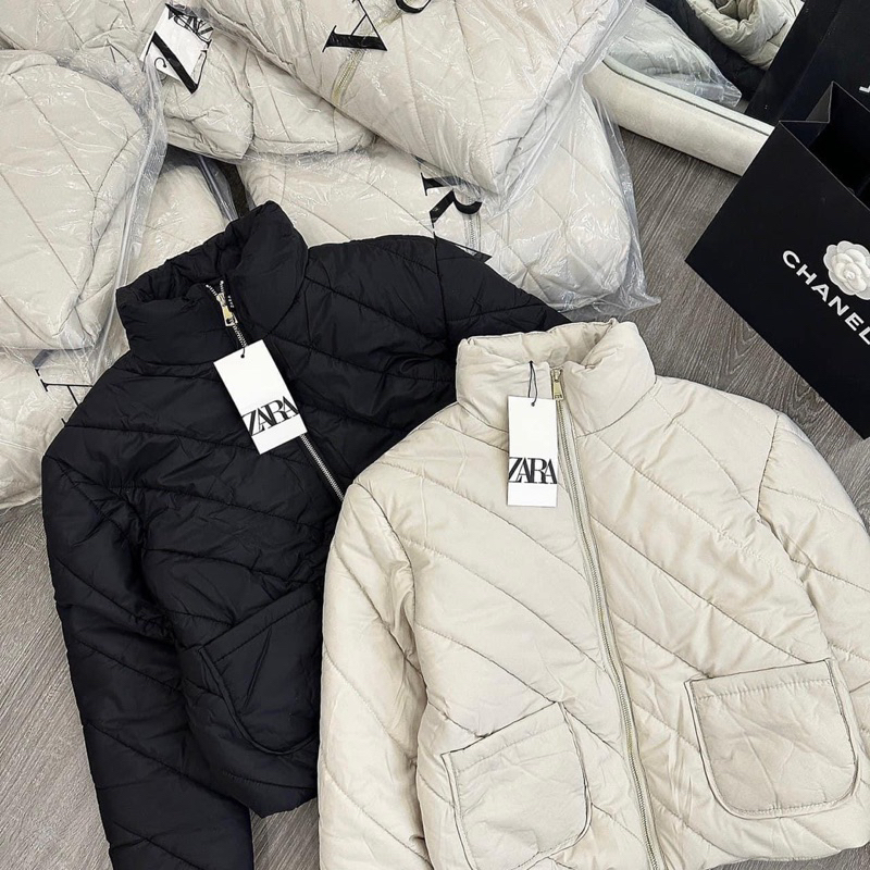 Áo khoác phao ZA.RA trám chuẩn hàng Quảng Châu