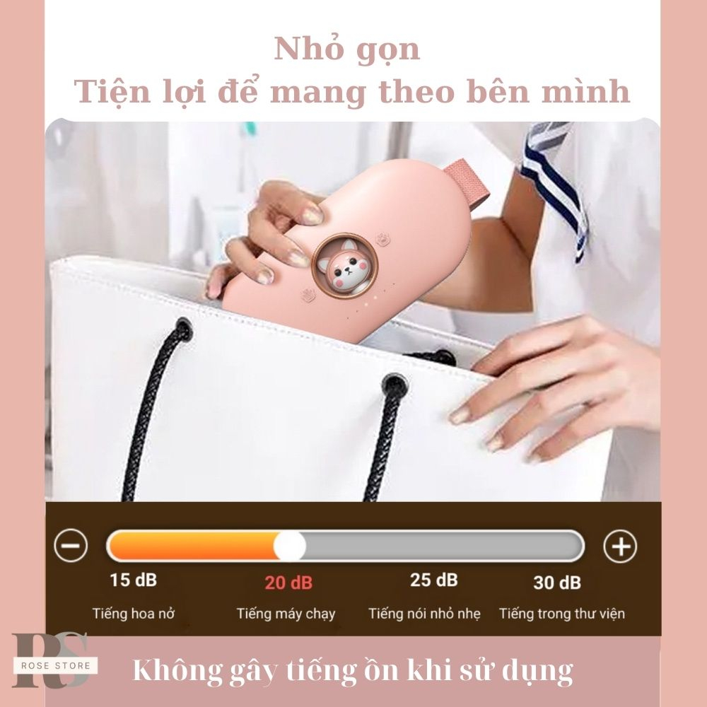 Đai massage bụng, massage lưng, máy mát xa chính hãng, cao cấp, máy massage bụng kinh 6 chế độ tùy chỉnh, đai đeo co dãn