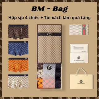 Quần lót nam cao cấp TJ ,combo 4 quần sịp LUXURY thoáng mát co dãn 4 chiều 4 màu sang trọng