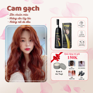 Dầu gội nhuộm tóc thảo dược màu Cam gạch Nagi DIRTY ORANGE 18 chiết xuất từ thiên nhiên