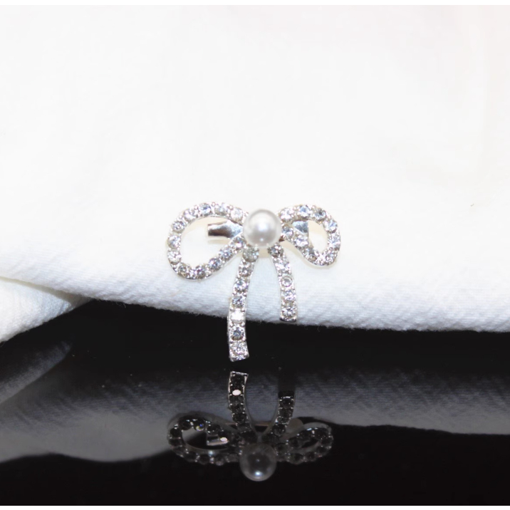 Ghim cài áo hình nơ Bằng Kim Loại Mới Chất Lượng Cao Cho Nữ