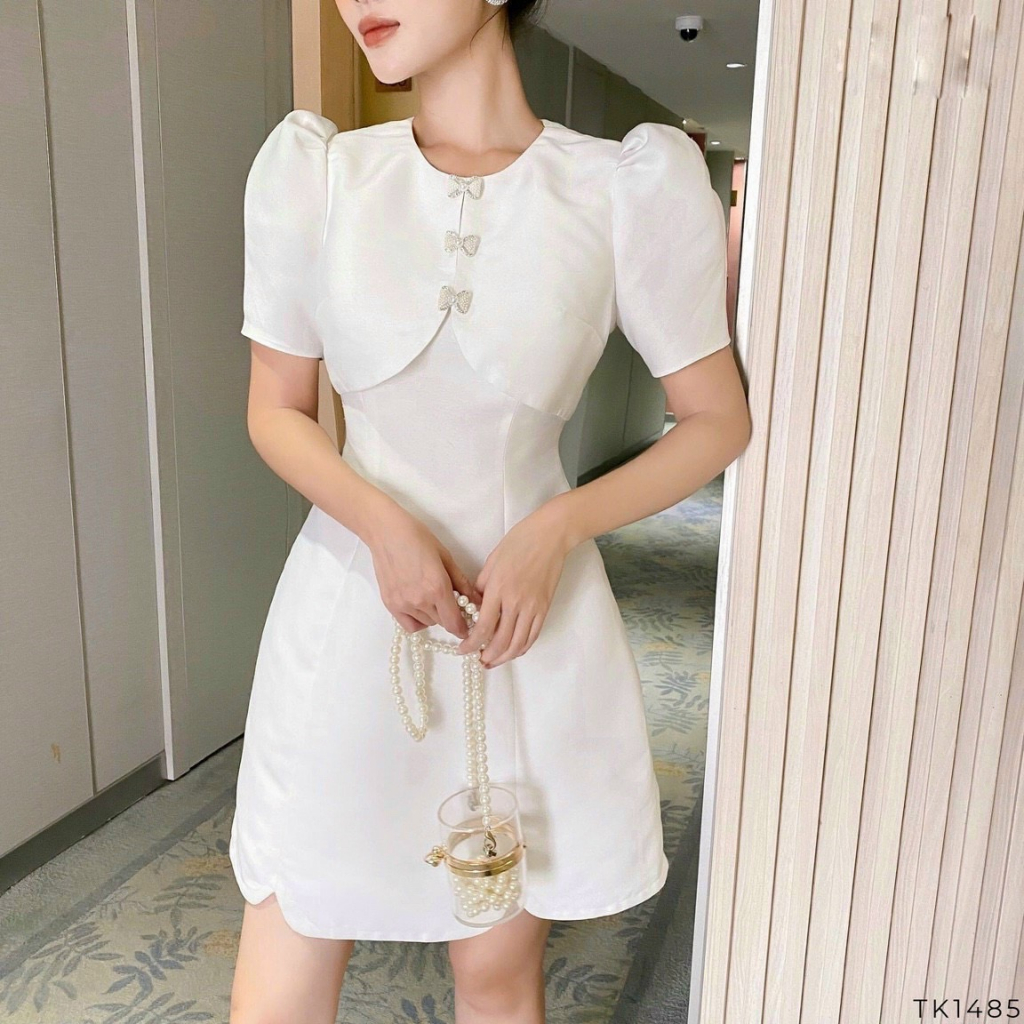Váy thiết kế LAVENDER tay bồng (BL)