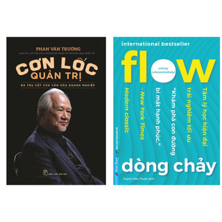 Sách combo 2 cuốn: flow dòng chảy - first news + nxb trẻ - cơn lốc quản trị - ba trụ cột của văn hóa doanh nghiệp
