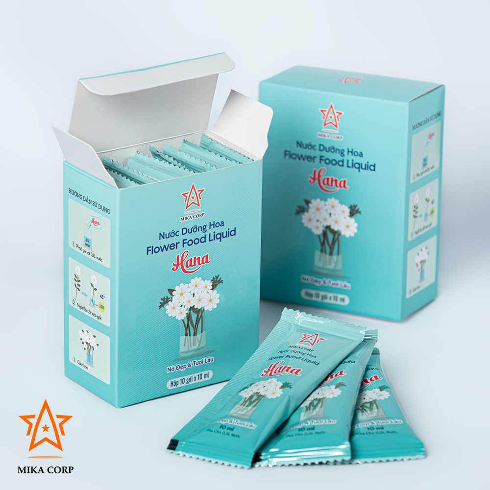 Hộp 10 gói nước dưỡng hoa Hana 10ml