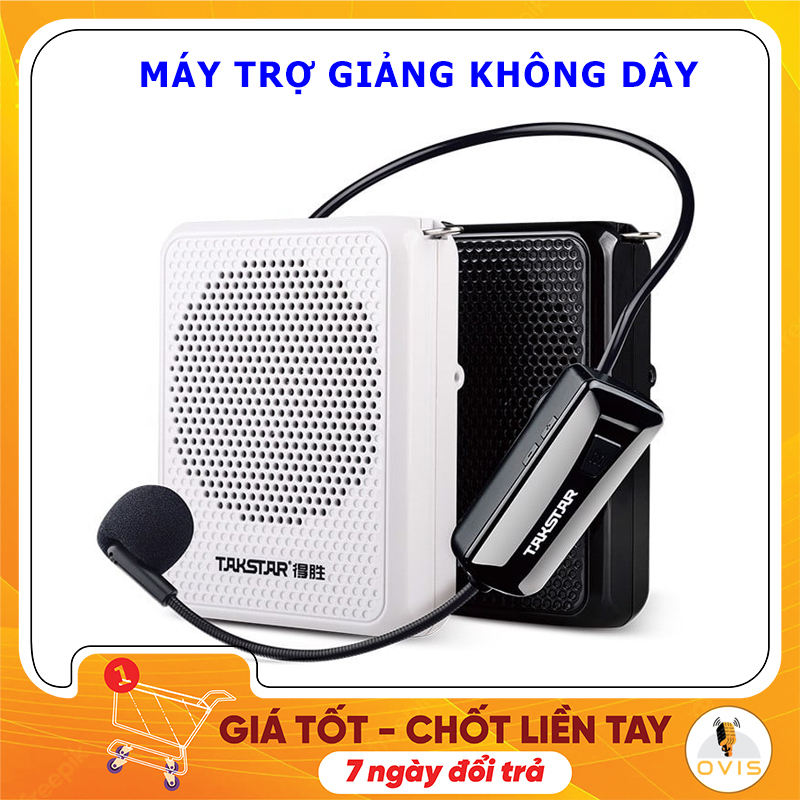 Takstar E126W - Máy Trợ Giảng Không Dây UHF, Công Suất 8W Cho Giảng Dạy, Bán Hàng, Tour Du Lịch