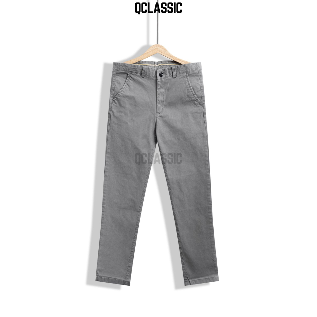 Quần dài nam kaki Hàn Quốc slim fit vải co giãn, dày dặn, mềm mịn thời trang phong cách, thời thượng 2 QCLASSIC