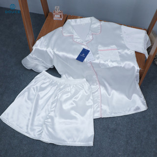 Bộ Đồ Ngủ Pijama Lụa Gấm Cao Cấp, Đồ Mặc Nhà - DOUCE DN04