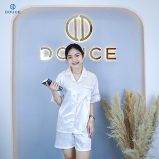 Bộ Đồ Ngủ Pijama Lụa Gấm Cao Cấp, Đồ Mặc Nhà - DOUCE DN04