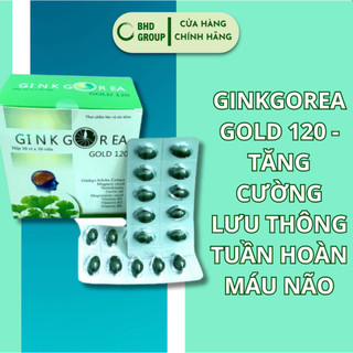 GINKGOREA GOLD 120 -  TĂNG CƯỜNG LƯU THÔNG TUẦN HOÀN MÁU NÃO
