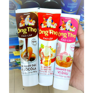 (3 vị mới) SỮA ĐẶC CÓ ĐƯỜNG ÔNG THỌ ĐỎ TUÝP 165G